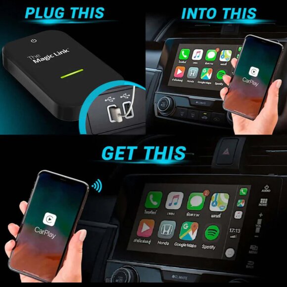 MagicLink Wireless CarPlay Adapter for iPhone - Picture 3 of 8